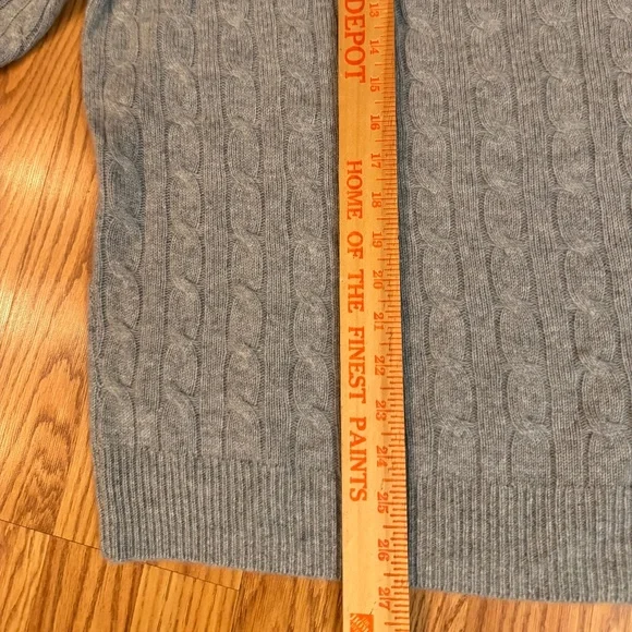 J Crew Mens Cashmere cable-knit sweater